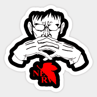 Gendo Ikari Evangelion Sticker